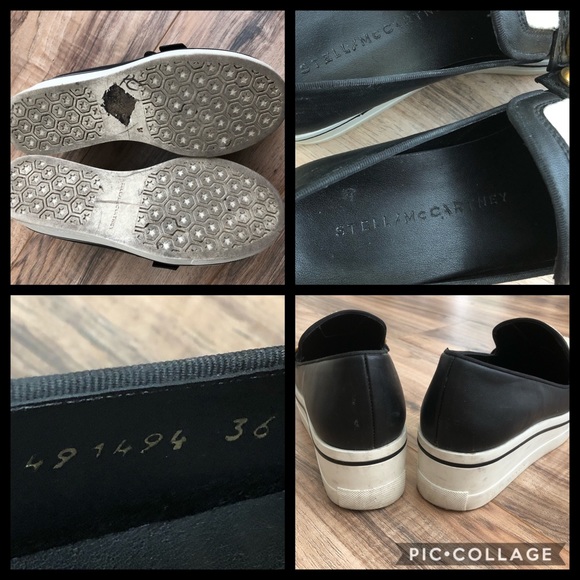 Stella McCartney BINX Sherpa platform wedge shoes - Picture 11 of 12